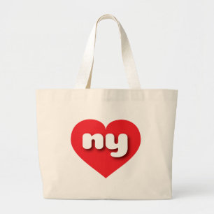 New York red hart - Ik hou van alles Grote Tote Bag