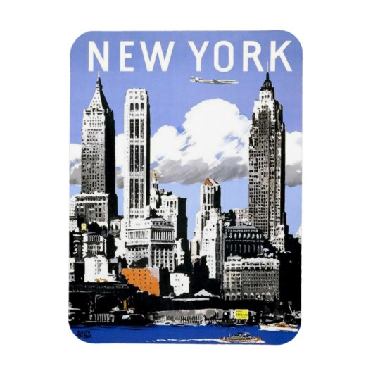 New York  Reise Magneet (Verticaal)