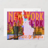 New York reizen Briefkaart (Voorkant / Achterkant)