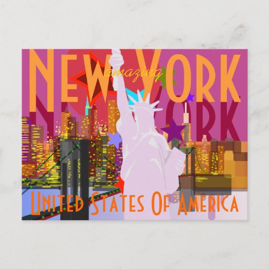  New York reizen Briefkaart (Voorkant)