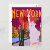  New York reizen Briefkaart (Voorkant / Achterkant)