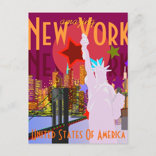  New York reizen Briefkaart (Voorkant)