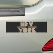  New York reizen Bumpersticker (Op auto)