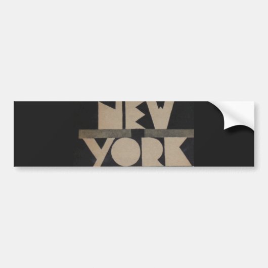  New York reizen Bumpersticker (Voorkant)