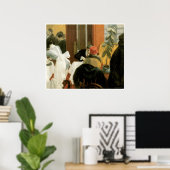 New York Restaurant c. 1922, Edward Hopper Poster (Thuiskantoor)