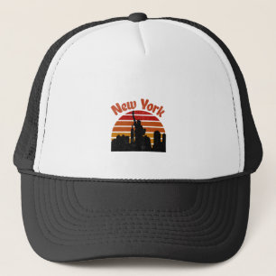 New York Retro Skyline Trucker Pet