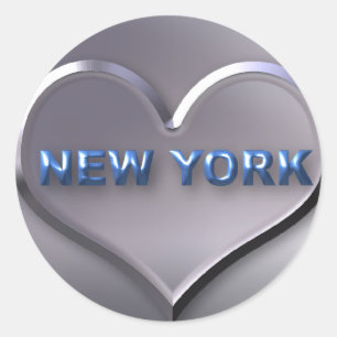 New York Ronde Sticker