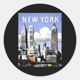New York Ronde Sticker