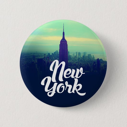 New York Round Button (Voorkant)