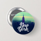 New York Round Button (Voorkant /achterkant)