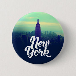New York Round Button