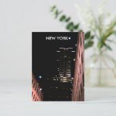 New york 's nachts briefkaart (Staand voorkant)
