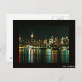 new york ' s nachts briefkaart (Voorkant / Achterkant)