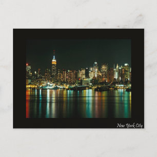 new york ' s nachts briefkaart