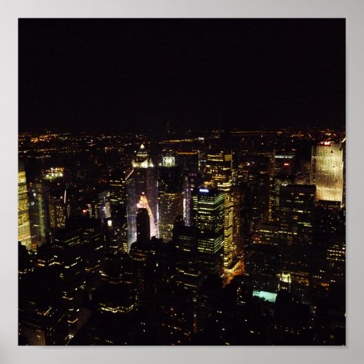 New York 's nachts Poster (Voorkant)