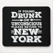 New York Sayings Funny Ny Muismat (Voorkant)