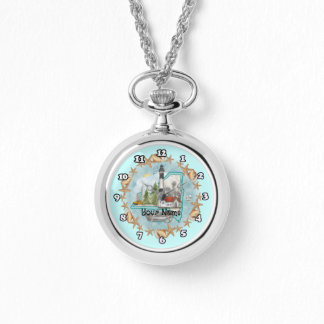 New York Shells Lighthouse horloge
