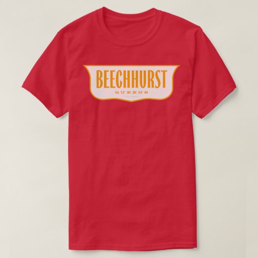  New York Shield Beechhurst Queens T-shirt (Design voorkant)