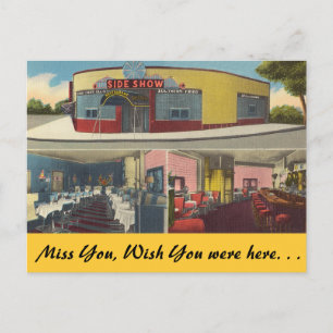 New York, Sideshow Bar en Restaurant Briefkaart