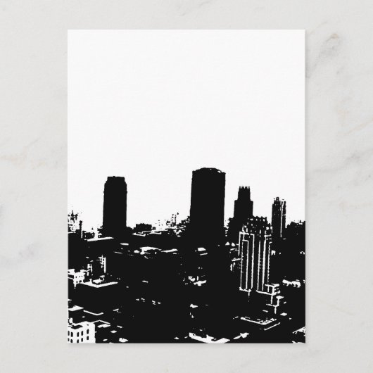New York Silhouette Briefkaart (Voorkant)