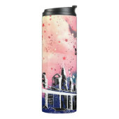 New York, Sky, City Thermosbeker (Gedraaid links)