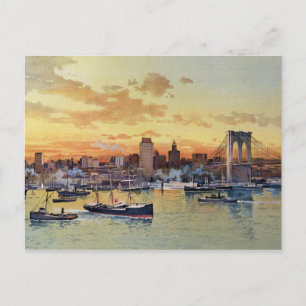 NEW YORK SKYLINE 1896 BRIEFKAART