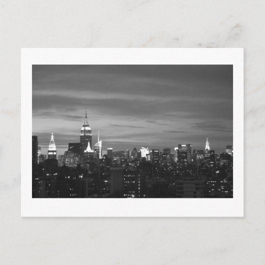 New York Skyline Briefkaart (Voorkant)