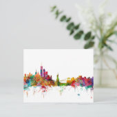 New York Skyline Briefkaart (Staand voorkant)