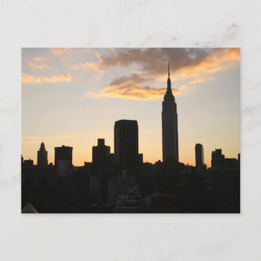 New York Skyline Briefkaart (Voorkant)