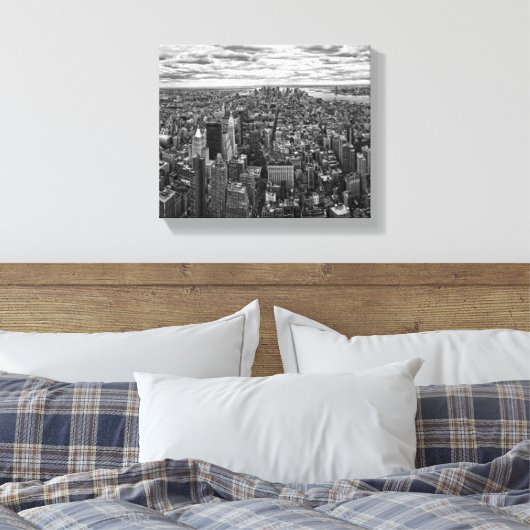 New York Skyline Canvas Afdruk (Insitu (Slaapkamer))