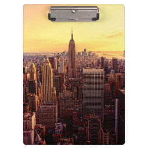 New York skyline city met Empire State Klembord