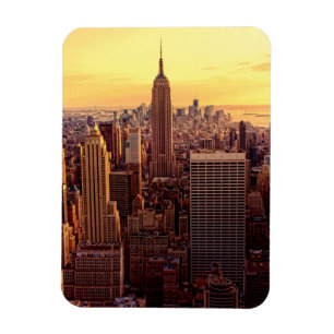 New York skyline city met Empire State Magneet