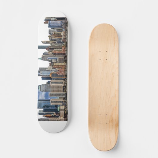 New York Skyline Design Skateboard (Voorkant)