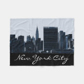 New York Skyline Fleece Blanket (Voorkant (Horizontaal))