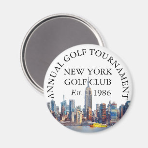 New York Skyline Golfclub Toernooi Custom Magneet