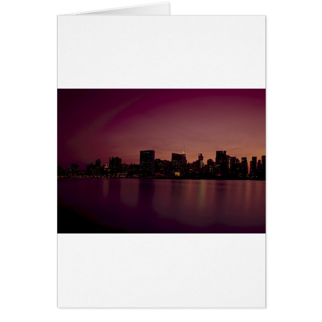 New York Skyline in Dusk (Voorkant)