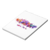 New York skyline in waterverf Notitieblok (Gedraaid)