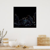 New York Skyline nr. 2 Poster (Keuken)