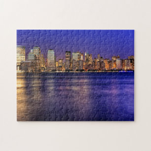 New York Skyline op Sunset Puzzle Legpuzzel
