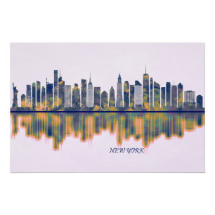 New York Skyline Perfect Poster