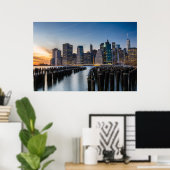 New York Skyline Poster (Thuiskantoor)