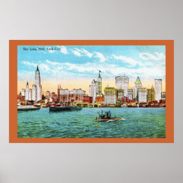 New York Skyline Poster