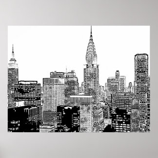 New York Skyline Poster