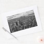 New York Skyline Rechthoekige Sticker (Envelop)