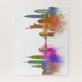 New York Skyline - Regenboog Legpuzzel (Verticaal)