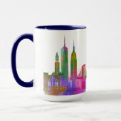 New York Skyline - Regenboog Mok (Links)