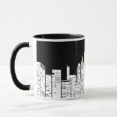 New York Skyline Silhouette Mok (Links)
