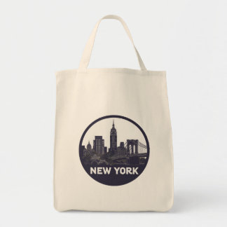 New York Skyline Tote Bag