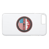 New York Skyline | Verenigde Staten-vlag Case-Mate iPhone Case (Achterkant (Horizontaal))