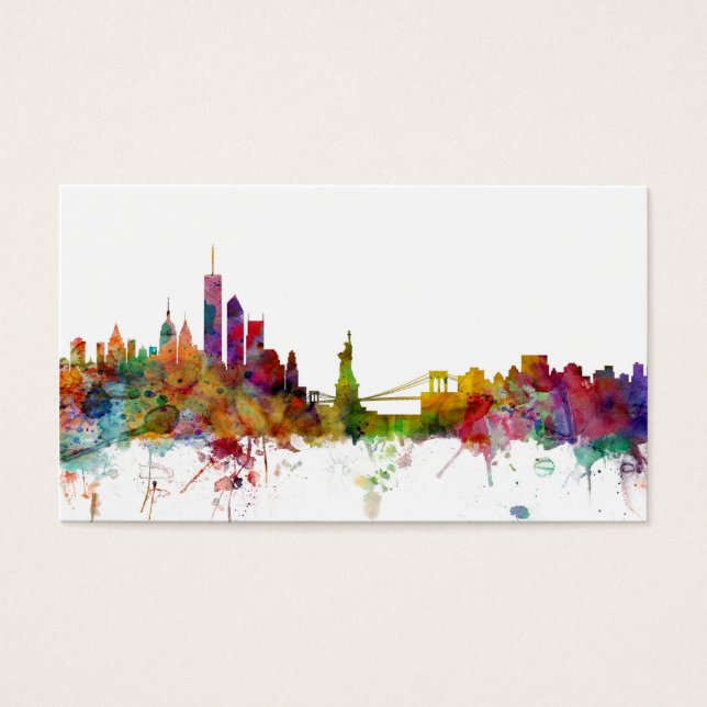 New York Skyline Visitekaartjes (Voorkant)